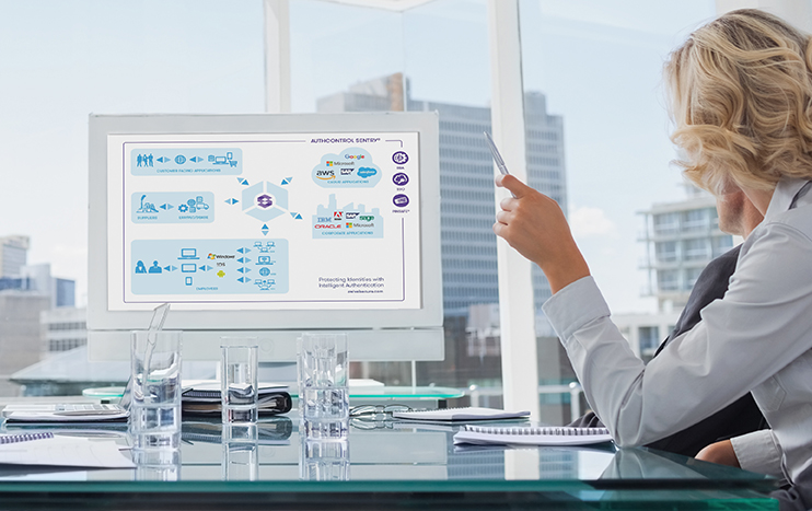 Swivel Secure - Business people gathered during a video conference